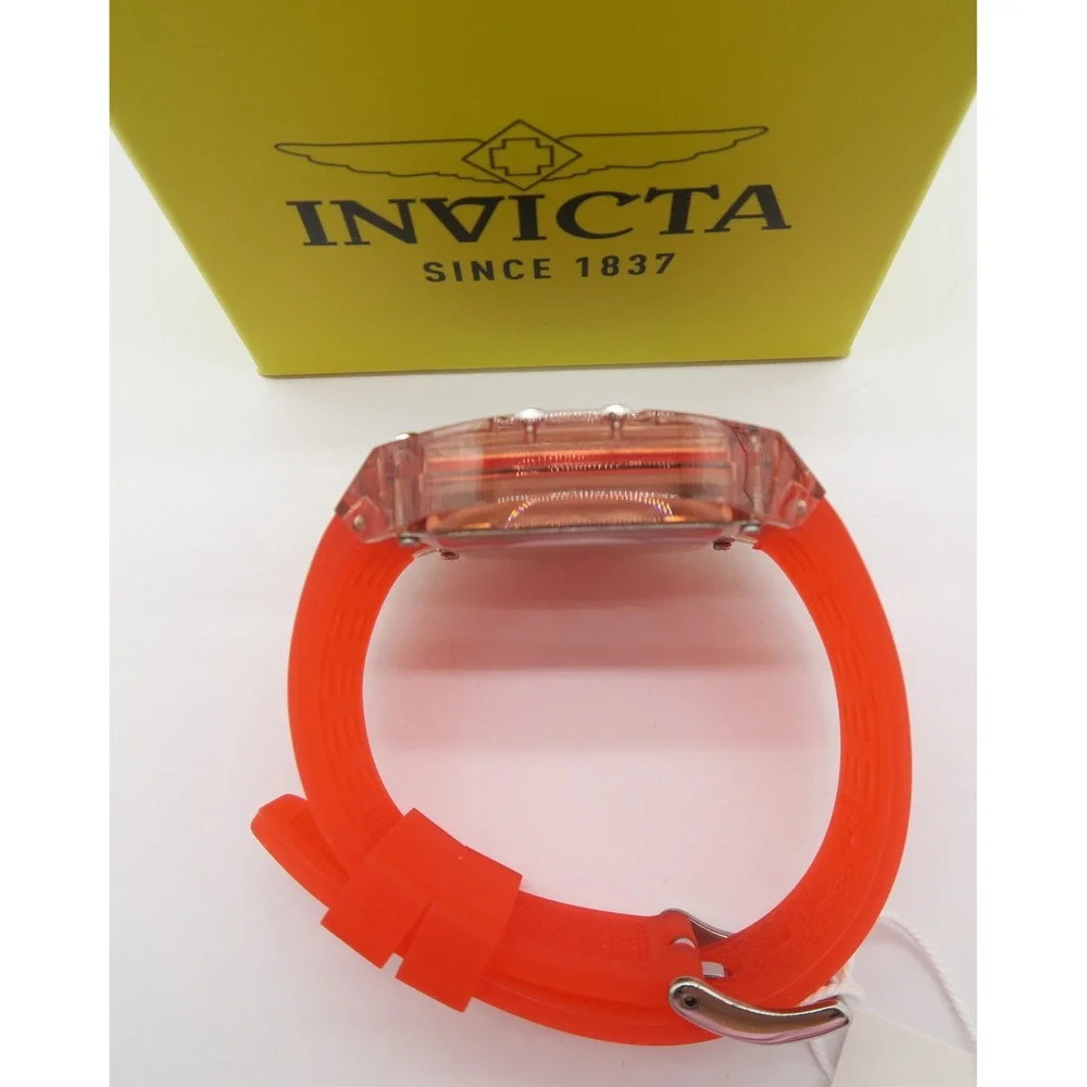 Invicta S1 Rally Mens Watch 42mm Red Chronograph Silicone Strap 70142 New